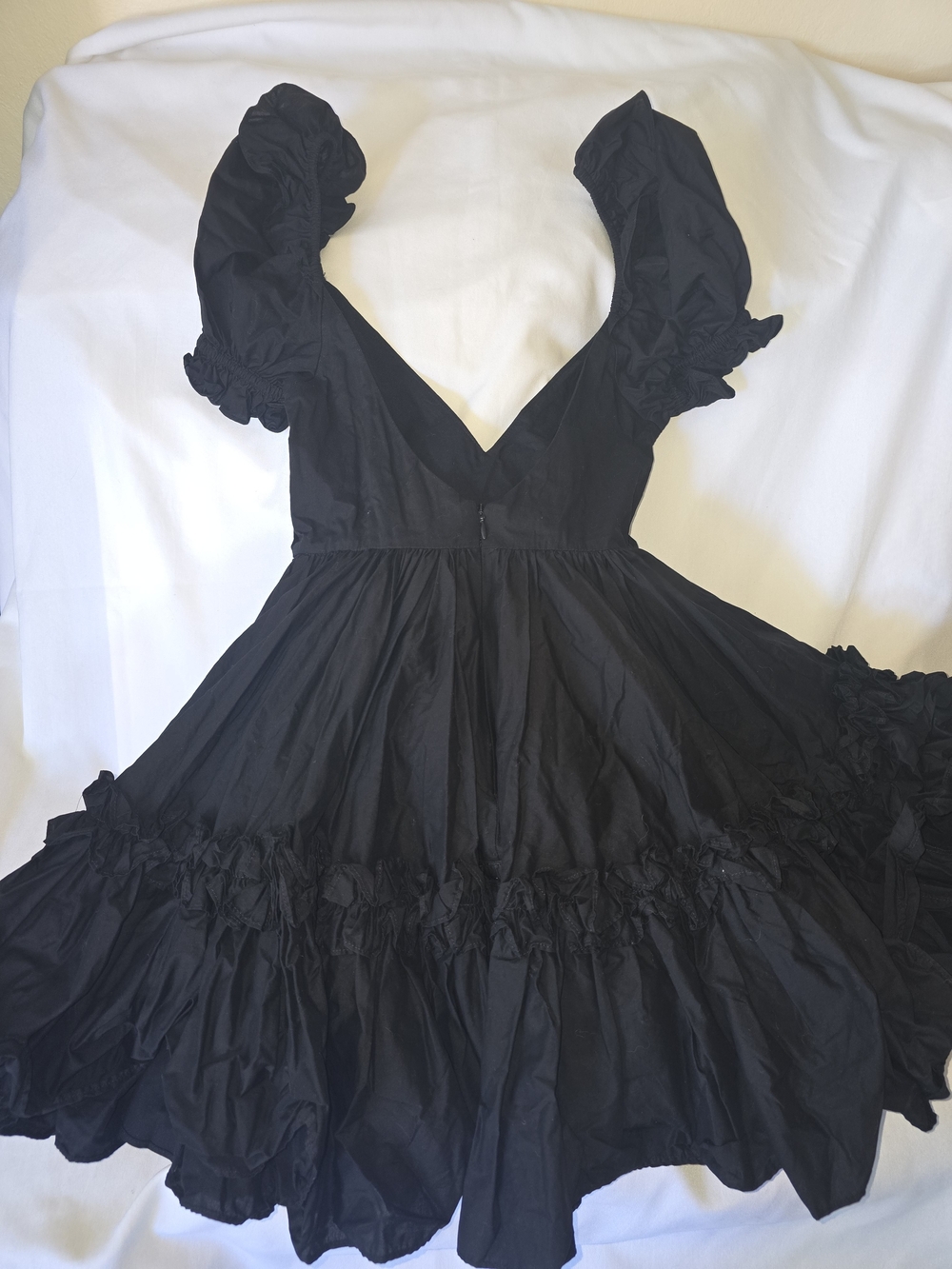 Selkie "The Girls Night Dress" in Caviar - Picture 7 of 8